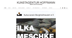 Desktop Screenshot of kunstagentur-hoffmann.de